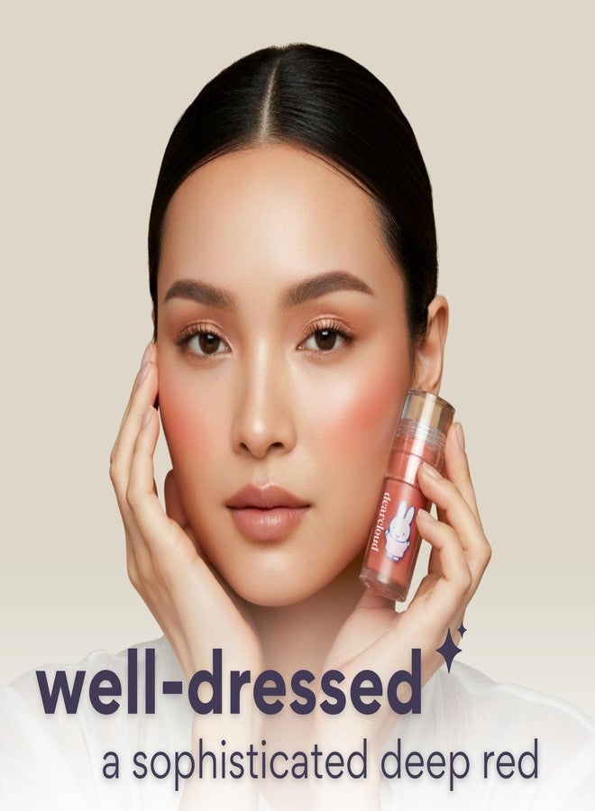 dearcloud Miffy Gentle Crush Serum Blush – Liquid Blush for Cheeks with Hyaluronic Acid – Korean Beauty Makeup - .19 fl oz (Well-Dressed) - Image 2